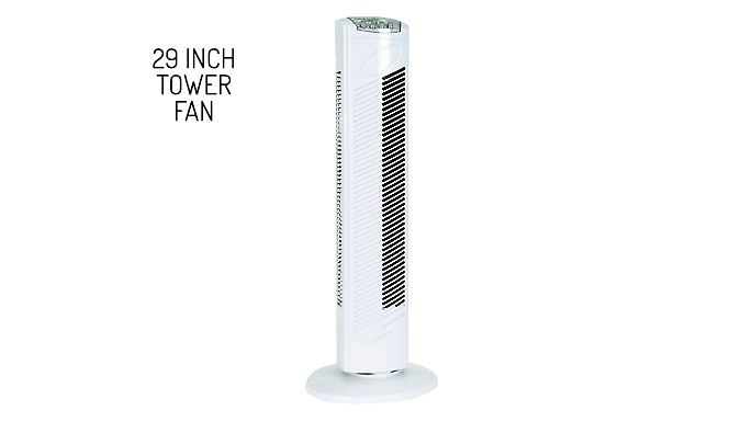 3-Speed Oscillating Tower Fan - 2 Sizes