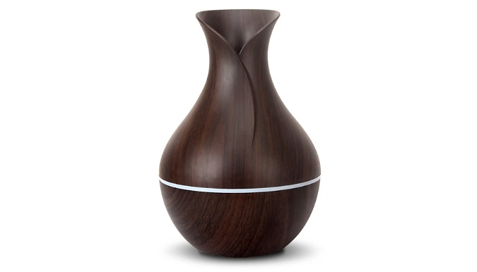 Decorative Colour-Changing Wood Grain Humidifier - 8 Designs