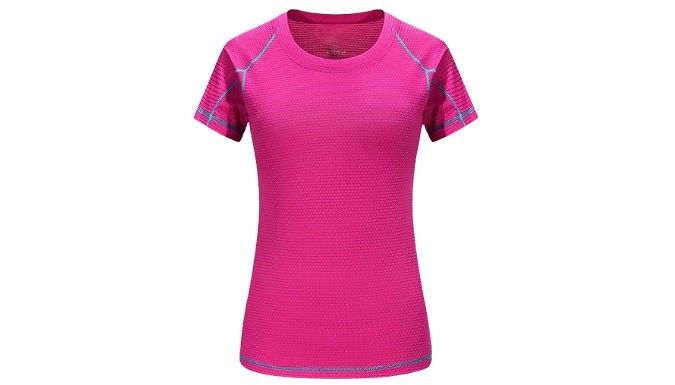 3-Pack of Women's Quick-Drying Short-Sleeve Sports T-Shirts - 3 Colours, 6 Sizes!