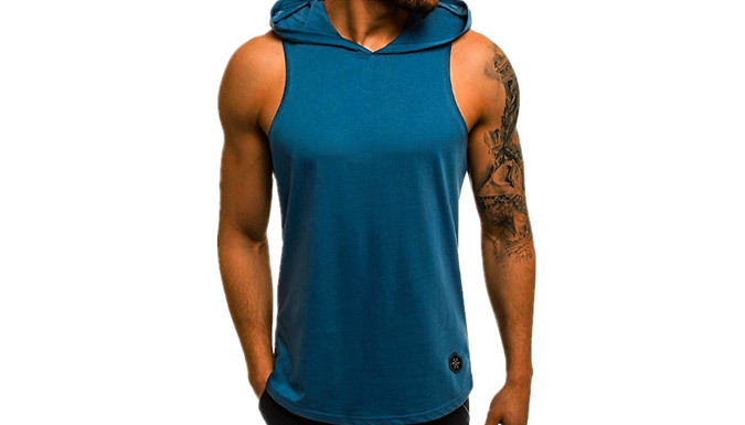 Men's Workout Sleeveless Hoodie - 7 Colours & 5 Sizes