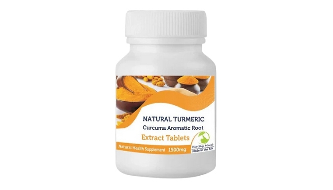 Anti-Inflammatory & Joint Support Turmeric Curcuma Aromatic Root Extract Tablets - 1500mg!