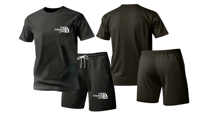 Men's 2-Piece T-Shirt & Shorts Co-Ord - 3 Colours & 3 Sizes!