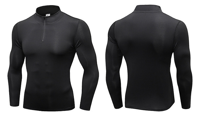 Men's Quick-Drying Long-Sleeved Fitness Shirt - 5 Colours, 5 Sizes!