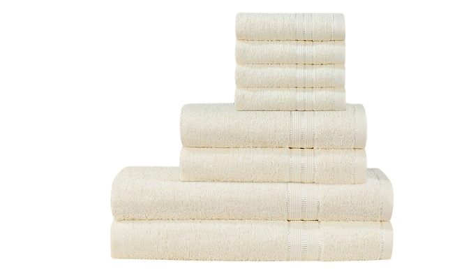 8-Piece 600 GSM Egyptian Cotton Towel Set - 7 Colours!