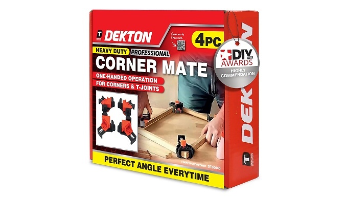 Dekton Heavy Duty Corner Clamp Set - 4 Piece