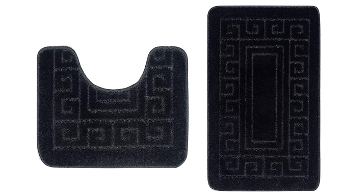 2-Piece Greek Non-Slip Bathroom Mats - 14 Colours!