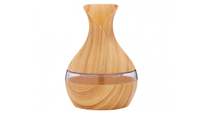 Wood Effect USB Ultrasonic Humidifier - 2 Colours