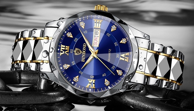 Men's Quartz Stainless Steel Watch - 9 Colours