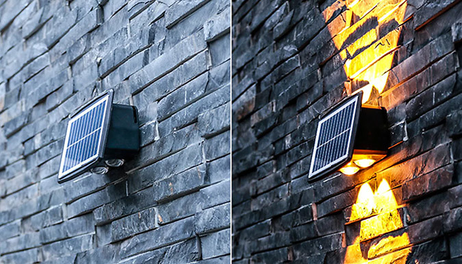 Outdoor Double-Sided Solar Wall Light - 4 Options