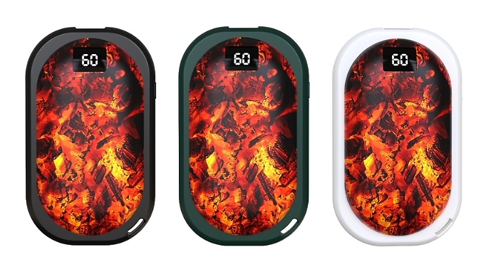 Portable Hand Warmer with Flame Light - 3 Colours