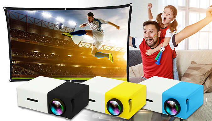 PinkPree SofaCinema Projector With Optional 84-Inch Projector Screen - 3 Colours