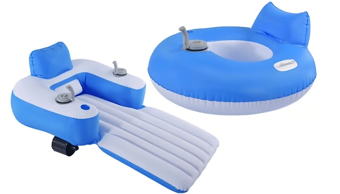Motorised Inflatable Pool Lounger - 2 Shapes