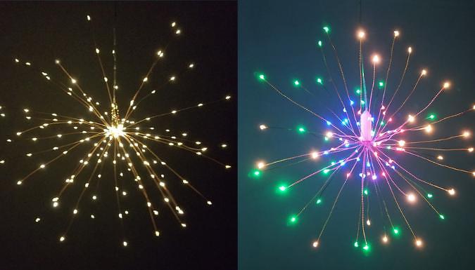 Christmas Fairy Fireworks String Lights - 2 Colours, 3 Options