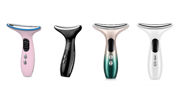 Neck and Face LED Facial Massager - 4 Colours at Go Groopie IE