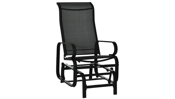 Outsunny Outdoor Gliding Rocking Chair - 3 Colours