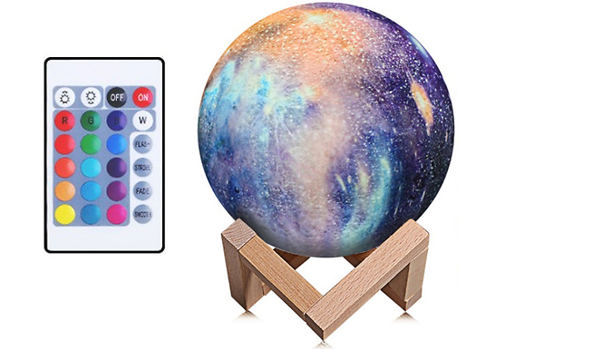 Starry Galaxy & Astronaut Touch-Lamp With Remote - 14 Options!