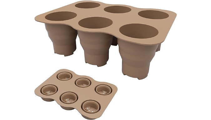 Folding Silicone Seedling Starter Trays - 3 Options, 2 Colours