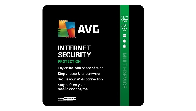 AVG Internet Security 2024 - 1 or 10 Devices, 1-Year Subscription