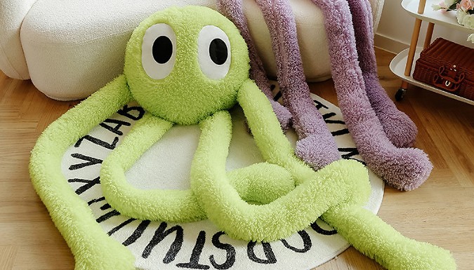 100cm Long-Legged Octopus Plush Cushion - 2 Colours