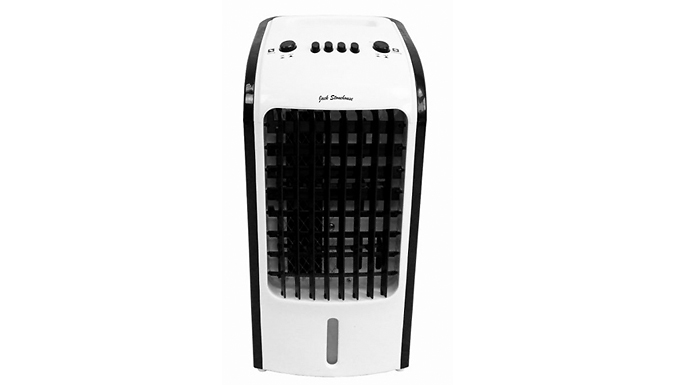 80W AirArctic Oscillating Air Cooler with Humidifier + Ice Pack!