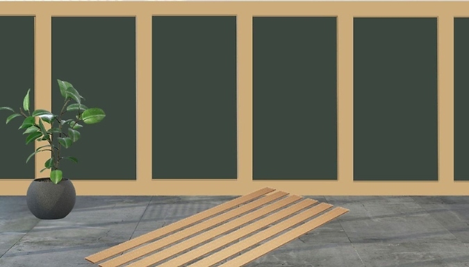 6-Piece DIY Paintable MDF Wall Panel Kit