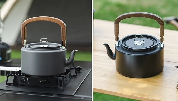 1.2L Portable Outdoor Aluminium Alloy Kettle - 2 Colours!