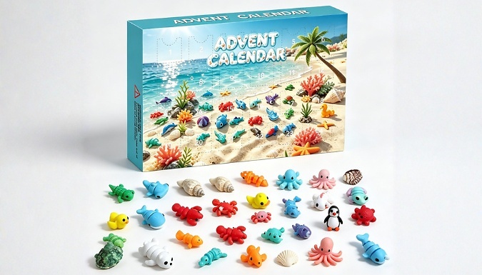 24 Day Marine Animal 3D Advent Calendar