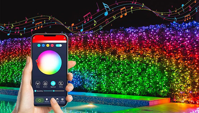 Waterproof Music-Synchronizing Christmas Lights - 5 Options!