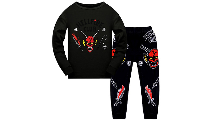 Stranger Thing Inspired Pyjamas Set For Kids - 3 Styles & 6 Sizes from Go Groopie IE