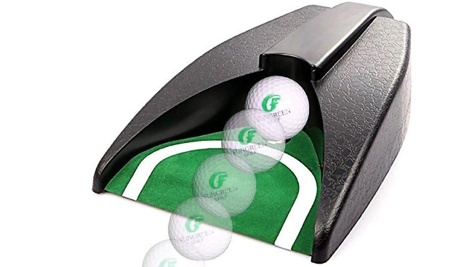 Automatic Return Golf Ball Putting Device