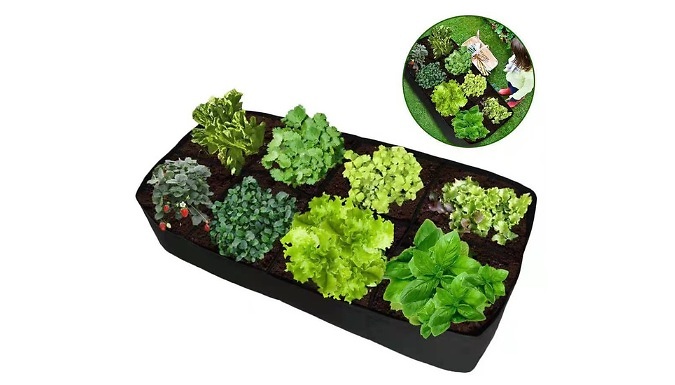 Multi-Compartment Felt Planting Bag