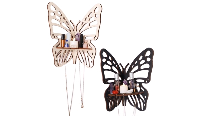 Butterfly-Shaped Corner Shelf - 2 Colours