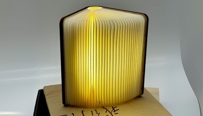 Foldable Creative Flip Book Shaped Light