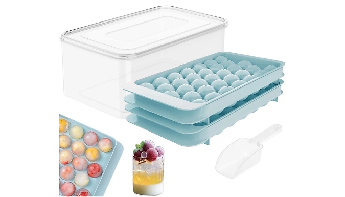 Sphere Ice Cube Tray Kit - 2 Colours at Go Groopie