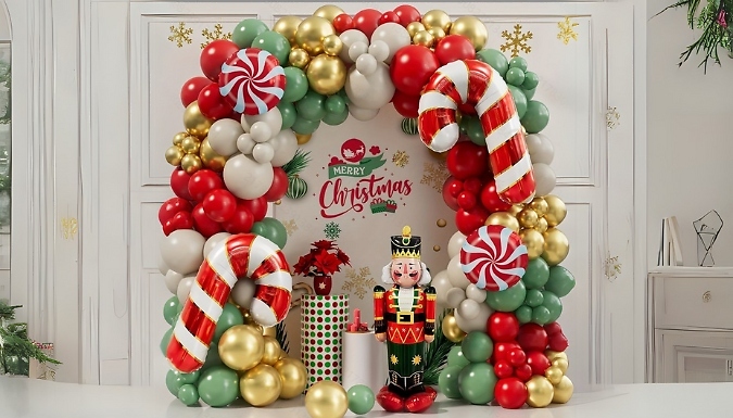 Christmas Balloon Arch