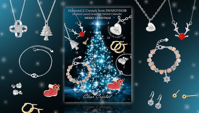 Jewellery Advent Calendar with Gifts made with Swarovski® Crystals