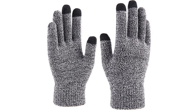 Touchscreen-Compatible Knitted Winter Gloves - 6 Colours