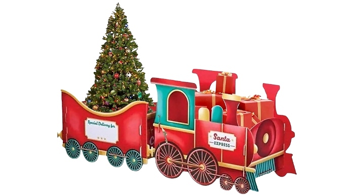 Christmas Train-Shaped Present Box - 2 Colours!