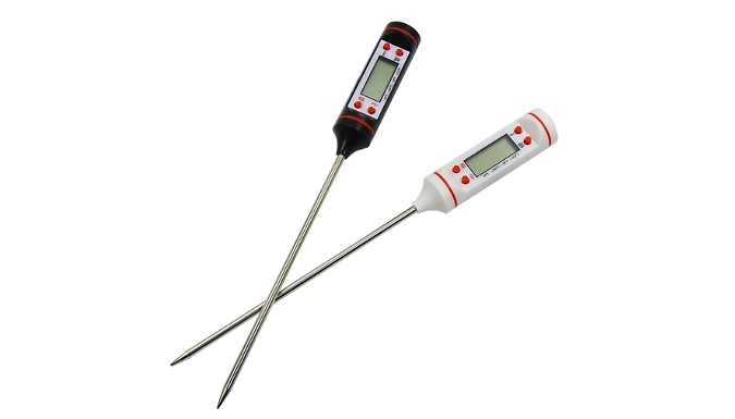 Digital Stainless Steel Meat Thermometer - 2 Colours