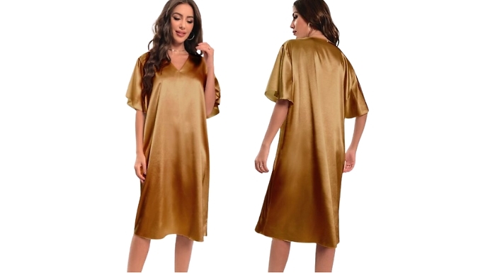 Soft Satin Nightdress - 6 Colours