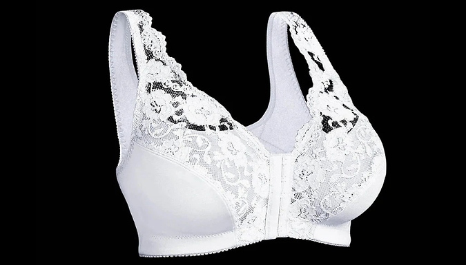 Front Closure Non-Padded Wireless Lace Bra - 5 Colours