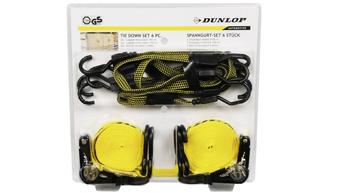 Dunlop 6 Piece Tie-Down Strap Set