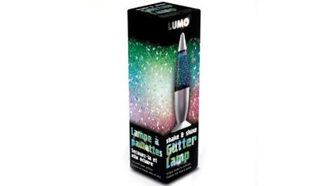 Colour-Changing Shake & Shine Portable Glitter Lava Lamp