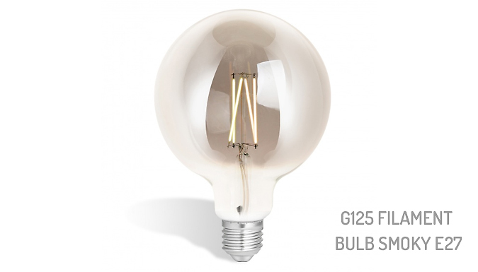 1 or 2-Pack of Wi-Fi LED Filament Bulb Smoky E27 – 2 Options Deal Price £19.99
