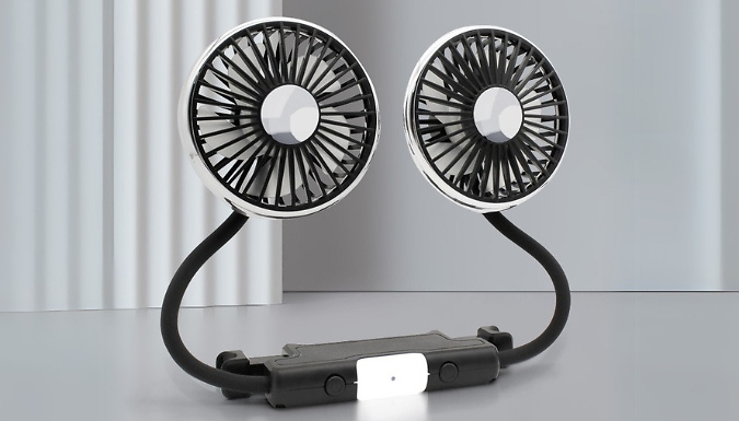 Dual Rear Car Seat USB Fan