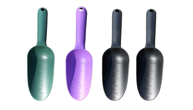 4-Pack of Thickened Plastic Gardening Shovels - 4 Colours!