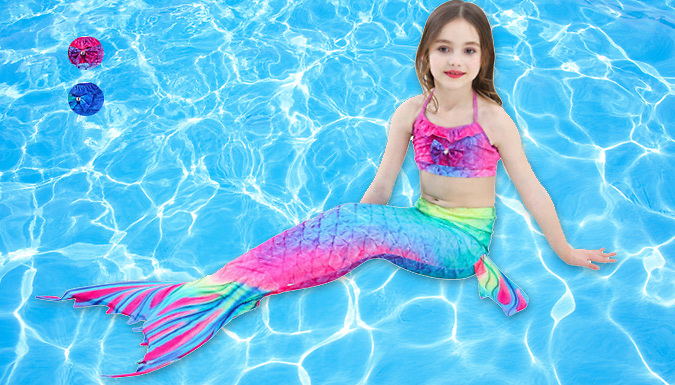 Mermaid Tail Swimsuits 2 Colours 5 Sizes