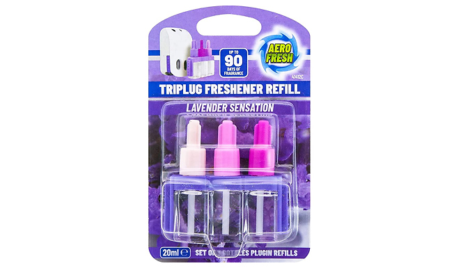 2-Pack of Aero Fresh Triplug Air Fresheners - 14 Scents