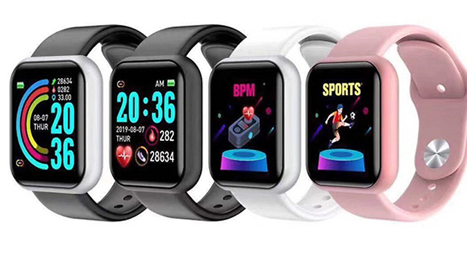 Go Groopie Obero 15-in-1 Wireless Fitness Tracking Smart Watch - 4 Colours
