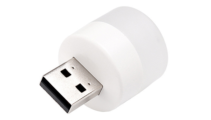 1, 2, or 4 Mini USB Plug-In Night Lights - 2 Colours